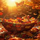 Autumn basket wallpaper  screen for extension Chrome web store in OffiDocs Chromium