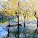 Autumn Boat Reflection  screen for extension Chrome web store in OffiDocs Chromium