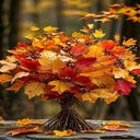 Autumn leaf bouquet wallpaper  screen for extension Chrome web store in OffiDocs Chromium