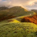 AUTUMN MOUNTAIN Theme  screen for extension Chrome web store in OffiDocs Chromium