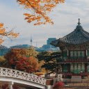 Autumn Serenity at Hyangwonjeong Pavilion  screen for extension Chrome web store in OffiDocs Chromium