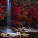 Autumn Waterfall Serenity  screen for extension Chrome web store in OffiDocs Chromium