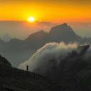 A view of mountains and valleys at sunset  screen for extension Chrome web store in OffiDocs Chromium