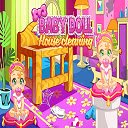 Baby Doll House Cleaning Game  screen for extension Chrome web store in OffiDocs Chromium