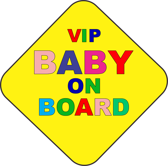 免费下载 Baby On Board Sign - 使用 GIMP 免费在线图像编辑器编辑的免费插图