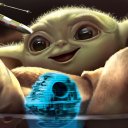 Baby YodaFaccia da bambino carino Lo schermo Mandalorian per l'estensione Chrome web store in OffiDocs Chromium