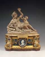 Free download Bacchante with chalice and three infants free photo or picture to be edited with GIMP online image editor