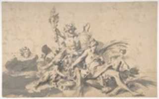 Free download Bacchus and Ceres Attended by Putti and a Marine Deity free photo or picture to be edited with GIMP online image editor