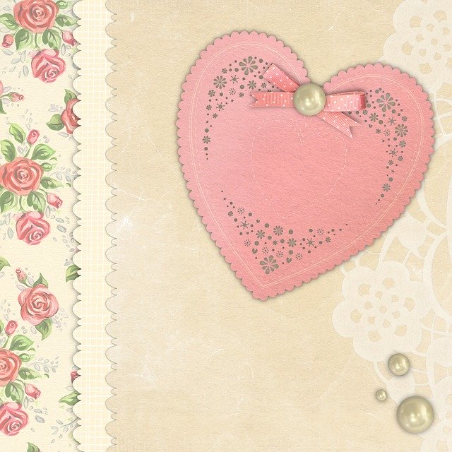 Kostenloser Download Background Heart Floral kostenlose Illustration, die mit dem GIMP-Online-Bildeditor bearbeitet werden kann