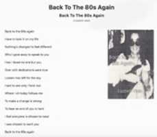 Free download Back To The 80s Again free photo or picture to be edited with GIMP online image editor