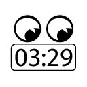 Badge Clock: simple toolbar clock  screen for extension Chrome web store in OffiDocs Chromium