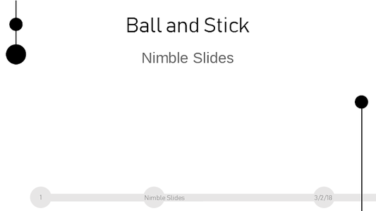 Free template Ball and Stick valid for LibreOffice, OpenOffice, Microsoft Word, Excel, Powerpoint and Office 365