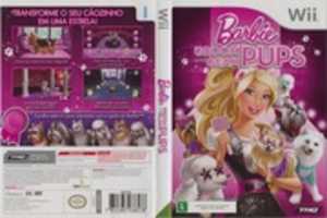 Free download Barbie Groom And Glam Pups (Brazil) (Nintendo Wii) 48-bit 800dpi Sleeve, Disc Label Scans free photo or picture to be edited with GIMP online image editor