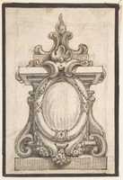 Free download Baroque Oval on Pedestal: Fruit Below, Flame Forms on Top free photo or picture to be edited with GIMP online image editor