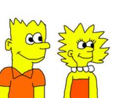 Free download Bart And Lisa Simpson Of The Simpsons free photo or picture to be edited with GIMP online image editor