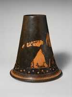 Free download Base of a terracotta lebes gamikos (jar associated with weddings) free photo or picture to be edited with GIMP online image editor