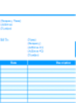 Download grátis Basic Invoice (Blue) DOC, XLS ou modelo PPT grátis para ser editado com LibreOffice online ou OpenOffice Desktop online