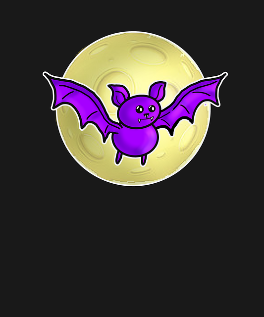 Free download Bat Halloween Moon -  free illustration to be edited with GIMP free online image editor
