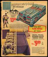 Free download Batmobile Bedspread 1966 Sears Ad free photo or picture to be edited with GIMP online image editor