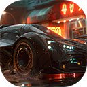 Batmobile concept car with neon lights  screen for extension Chrome web store in OffiDocs Chromium