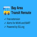 Bay Area Transit Reroute  screen for extension Chrome web store in OffiDocs Chromium