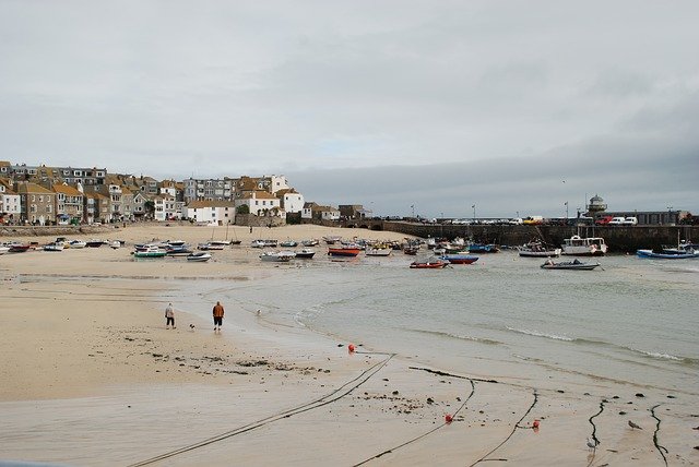 Free download bay cornwall st ives ocean sea free picture to be edited with GIMP free online image editor
