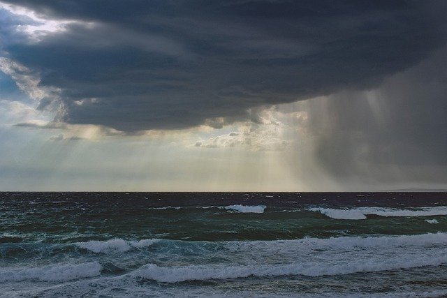 Free graphic beach coast sea ocean sky clouds to be edited by GIMP free image editor by OffiDocs