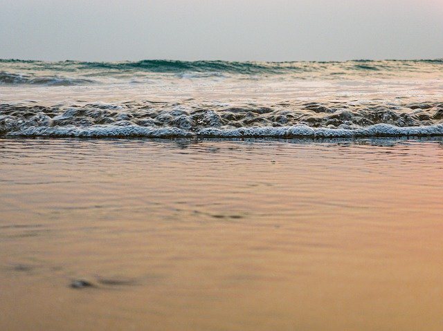 Free download beach ocean sunset water scenic free picture to be edited with GIMP free online image editor