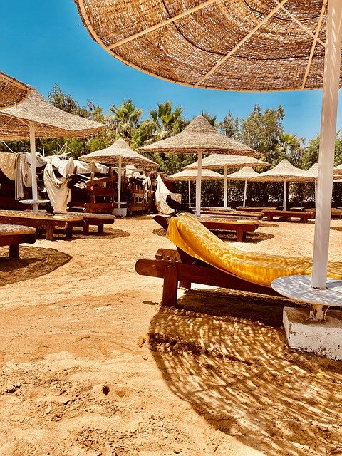Free download beach sand deck chair vacation free picture to be edited with GIMP free online image editor