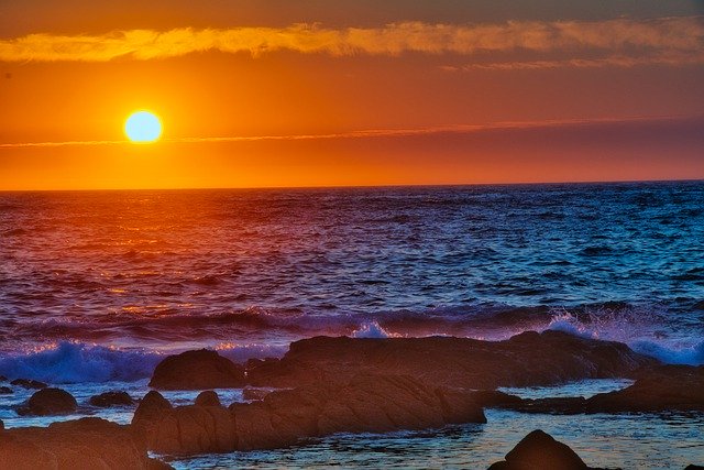 تنزيل مجاني على شاطئ البحر ، غروب الشمس ، الساحل ، جزيرة Cies ، صورة مجانية ليتم تحريرها باستخدام محرر الصور المجاني على الإنترنت GIMP