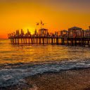 Beach sunset and restaurant  screen for extension Chrome web store in OffiDocs Chromium