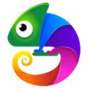 beautiful chameleon  screen for extension Chrome web store in OffiDocs Chromium