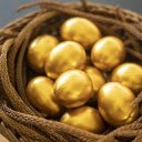 Beautiful golden egg  screen for extension Chrome web store in OffiDocs Chromium