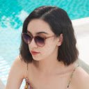 Beautiful white girl by the pool  screen for extension Chrome web store in OffiDocs Chromium