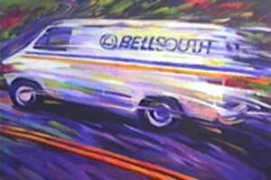 Free download BellSouth Fast Truck Painting free photo or picture to be edited with GIMP online image editor