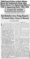 Free download Benes Blamed By Czech Exiles for Communist Coup free photo or picture to be edited with GIMP online image editor