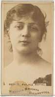Free download Berge, Palais Royal, from the Actors and Actresses series (N45, Type 1) for Virginia Brights Cigarettes free photo or picture to be edited with GIMP online image editor