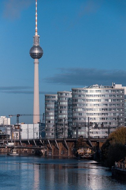Free download berlin television tower cityscape free picture to be edited with GIMP free online image editor