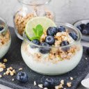 Berry Crunch: Blueberry  Cereal Yogurt Theme  screen for extension Chrome web store in OffiDocs Chromium