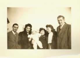 Free download Bert, Louise, Rita, Claire, and Judy Chatel with Lawrence Bellemare- 1943 free photo or picture to be edited with GIMP online image editor