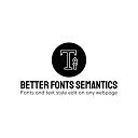 Better Font Sementics  screen for extension Chrome web store in OffiDocs Chromium