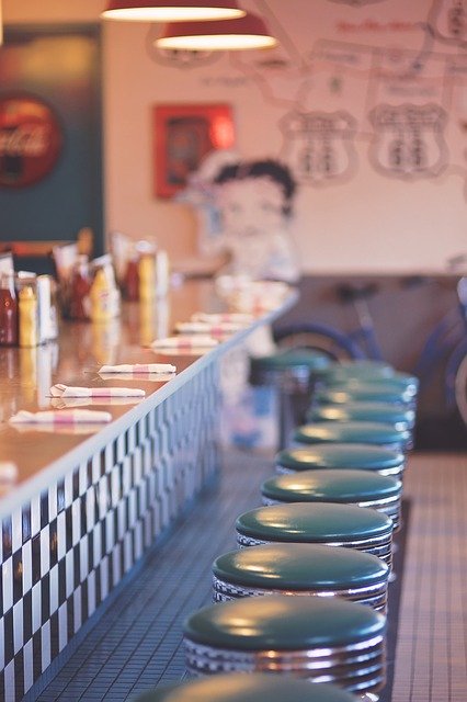 Free download betty boop diner retro route 66 free picture to be edited with GIMP free online image editor