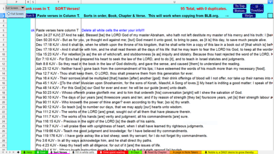 Free download Bible verses sorted in Biblical order with notes! DOC, XLS or PPT template free to be edited with LibreOffice online or OpenOffice Desktop online