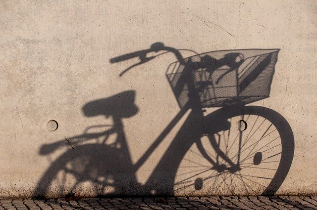Free download bicycle wall shadow bike free picture to be edited with GIMP free online image editor