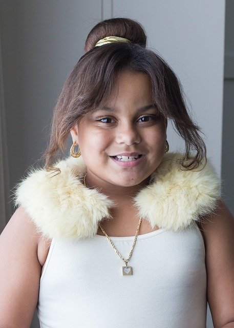 Free download bi racial girl young fur neckband free picture to be edited with GIMP free online image editor