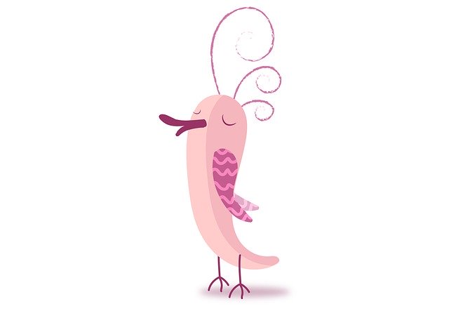 Free download bird animal pink cute deco free picture to be edited with GIMP free online image editor
