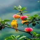 Bird on apple branch wallpaper  screen for extension Chrome web store in OffiDocs Chromium