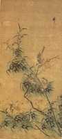 Free download Birds Amidst Blossoming Plum and Bamboo free photo or picture to be edited with GIMP online image editor