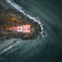 Birds Eye View of Sea Shore and Lighthouse  screen for extension Chrome web store in OffiDocs Chromium
