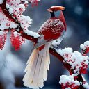 Birds in the snow wallpaper  screen for extension Chrome web store in OffiDocs Chromium